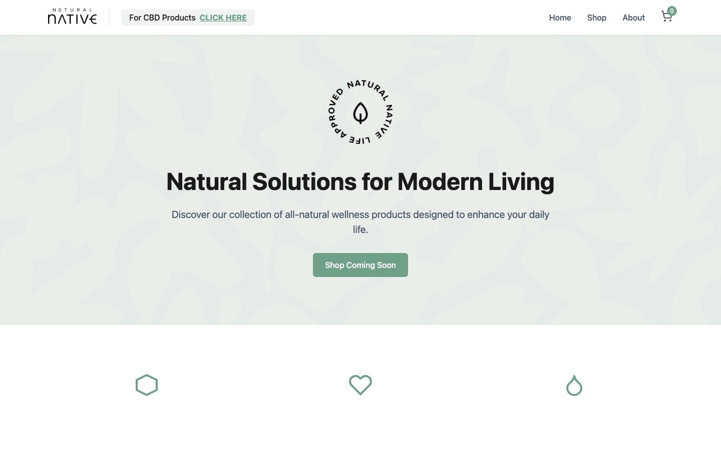 Natural Native website